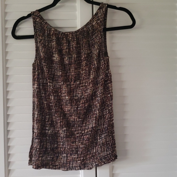 Talbots sleeveless multi color top - Picture 3 of 4